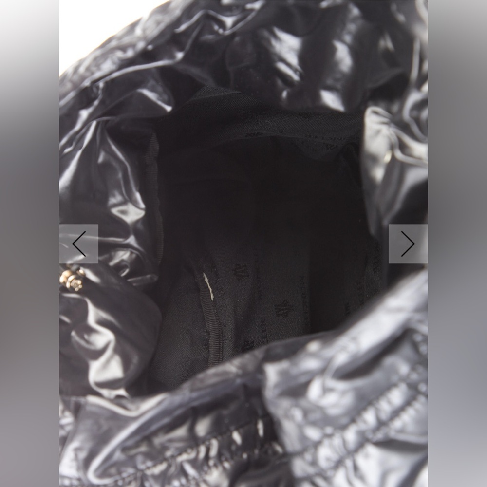 Moncler Shiny Black Puffer Backpack - Picture 5 of 5